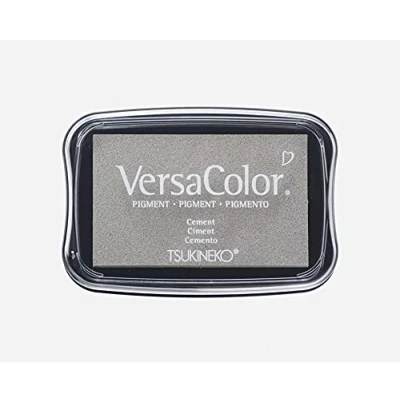 Afbeelding van Rayher Hobby 29017556 Tsukineko Versa Color pigmentstempelkussen, cement, 9,6 x 6,3 1,8 cm, inkt op waterbasis