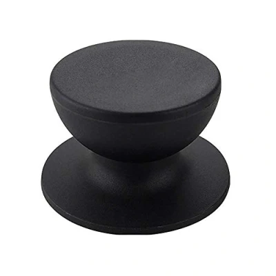 Afbeelding van TopHomer Universele pot deksel knop vervanging, anti warmte siliconen handvat knop, Cookwear handvat, ronde handgreep met schroefmoer zwart