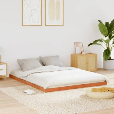 Afbeelding van Bedframe massief grenenhout wasbruin 160x200 cm