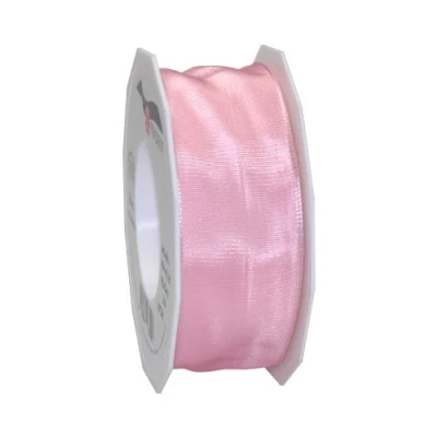 Afbeelding van C.E. Pattberg Präsent 40 mm 25 m lint Bedraad Tafetta Lyon, Lichtroze