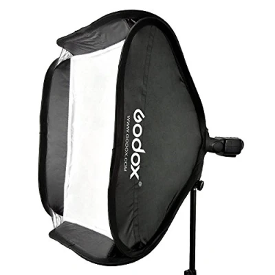Afbeelding van Godox 40 x cm Softbox Diffuser met S type Beugel Bowens Houder voor Speedlite Flash Light