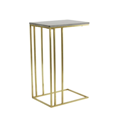 Afbeelding van Light &amp; Living Bijzettafel ROSHAN 41x31x71cm Bruin