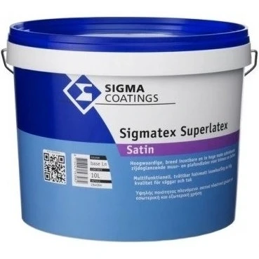 Afbeelding van Sigma Sigmatex Superlatex Satin 10 liter Muurverf &amp; Latex