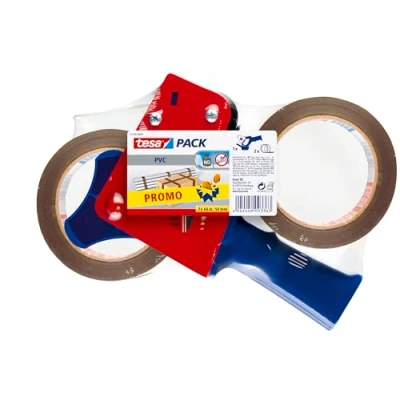 Afbeelding van Verpakkingstape Tesa 50mmx66m ultra sterk 2rol met dispenser