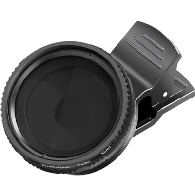 Afbeelding van Neewer 37mm Clip on ND 2 400 mobiele telefoon cameralensfilterkit: verstelbare neutrale dichtheidsfilter met telefoonclip voor iPhone X 8 Plus 7 6 6S Samsung HTC Motorola iPad en andere