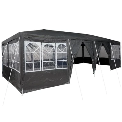 Afbeelding van vidaXL Feesttent met 12 Zijwanden Anthraciet 8x4 m PE