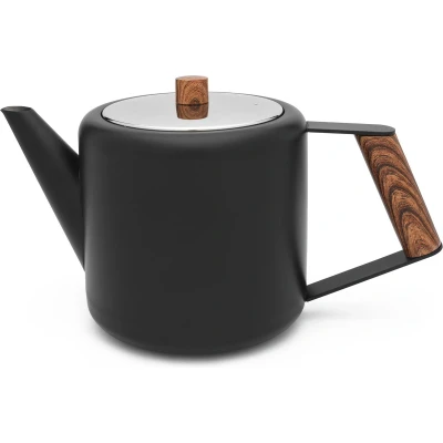 Afbeelding van Theepot Bredemeijer Boston Mat Zwart 1,1 L