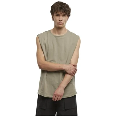 Afbeelding van Urban Classics Heren Open Edge Mouwloos Tee, Paleolive, XL