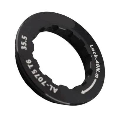 Afbeelding van fiets cassettes lockring, kettingras lockring cassette sluitring voor 7 11 Speed ​​Mountain MTB reserveonderdeel (zwart)