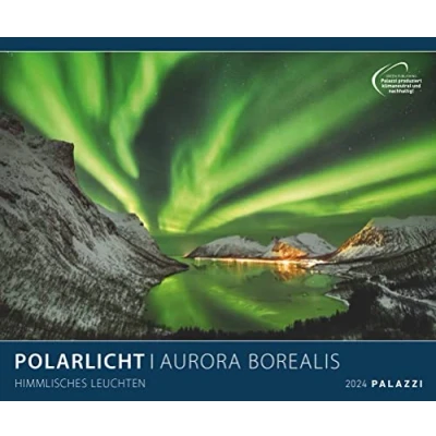 Afbeelding van Polarlicht 2024 Bild Kalender Poster 60x50: Aurora Borealis