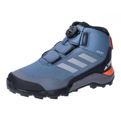 Afbeelding van adidas Terrex rain.rdy hiking shoesterrex Winter mid boa r.rdy k schoenen, Wonder Steel/Grey Three/semi Impact Oranje, 38 EU, Steel Grey Three Semi EU