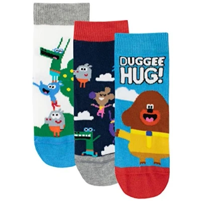 Afbeelding van Hey Duggee Jongens Squirrel Club Sokken Pack van 3, Meerkleurig, 23 26 EU
