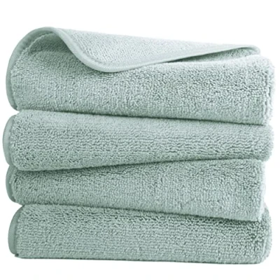 Afbeelding van Polyte Microvezel handdoek sneldrogend/niet pluizend 4 stuks groen 40,64 x 76,2 cm