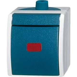 Afbeelding van B J Ocean controleschakelaar 2P grijs/blauwgroen