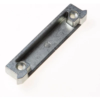 Afbeelding van Oploopplaat hout vlak 20mm + pos.nok 8x5 zilv