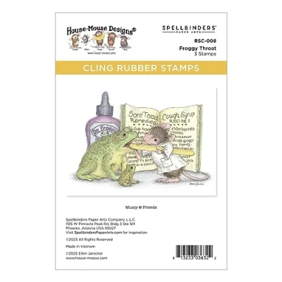 Afbeelding van Spellbinders Froggy Throat Cling Rubber Stamp (RSC 008)