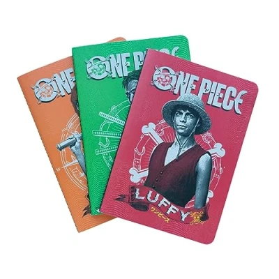 Afbeelding van Grupo Erik Set 3 notitieboek One Piece A5 notitieboekjes Notebooks Met Gelijnde Pagina&#039;S Diary