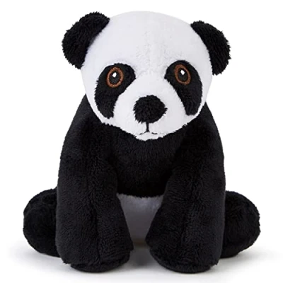 Afbeelding van Zappi Co 100% gerecyclede pluche dieren, zachte en behaaglijke knuffeldieren, perfecte metgezel voor kinderen pasgeborenen, 13 15 cm, panda