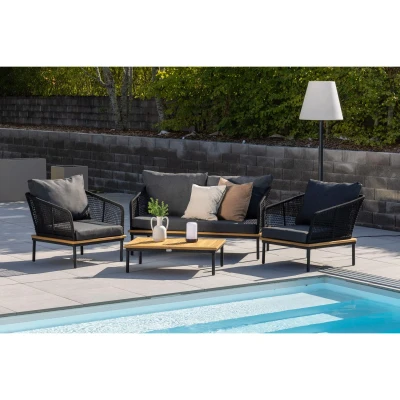 Afbeelding van Svea Omarion loungeset zand Stof