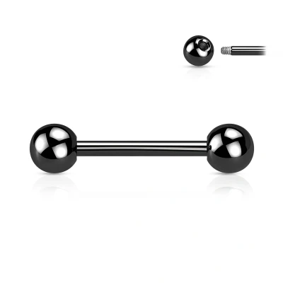 Afbeelding van piercing titanium zwart 16mm