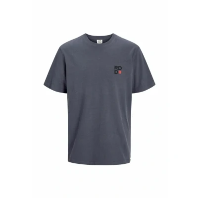 Afbeelding van R.D.D. Royal Denim Division Gedruckt Rundhals Tshirt basic, Heren, Maat: Large, Ombre blue