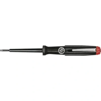 Afbeelding van Wiha Spanningszoeker 150 250 Volt sleufkop zwart, met clip (00456) 3,0