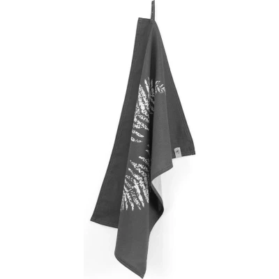 Afbeelding van Theedoek Walra Dry with Leaves Off Black (50 x 70 cm)