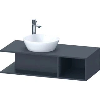 Afbeelding van Duravit D Neo wastafelonderkast 100x26x48cm Grafiet Mat