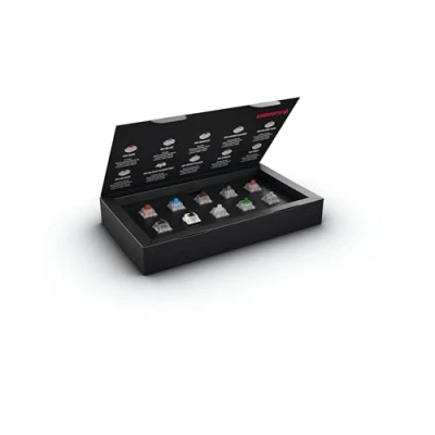 Afbeelding van CHERRY MX EXPERIENCE BOX, set van 10 mechanische toetsenbordschakelaars, voor DIY, hot swap of gaming toetsenbord, om uit te proberen en leren kennen, kwaliteit Made in Germany