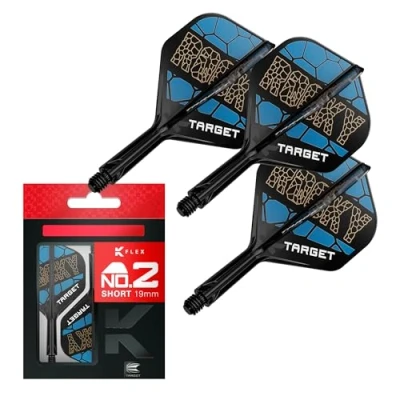 Afbeelding van Target K Flex Josh Rock No.2 Dart flights en shafts in een systeem Maat short