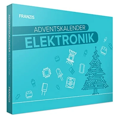 Afbeelding van FRANZIS 67400 Adventskalender elektronica, 24 spannende experimenten over complete set met printplaat en componenten, incl. 31 pagina&#039;s tellend begeleidend boek, veelkleurig