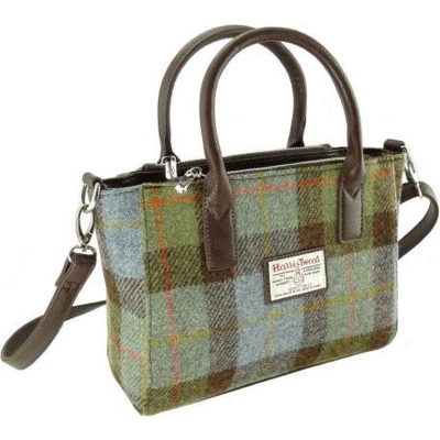 Afbeelding van Handtas Brora Tartan MacLeod Ritssluiting Draagband Harris Tweed Glen Appin of Scotland