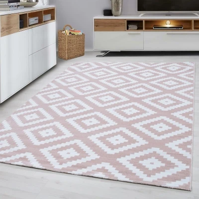 Afbeelding van Modern vloerkleed Plus Roze 8005 200x290cm Adana Carpets