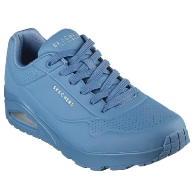 Afbeelding van Skechers UNO Stand ON AIR Sneakers voor heren, Blauw Durabuck/Mesh, 8.5 UK, Durabuck Mesh, 42.5 EU