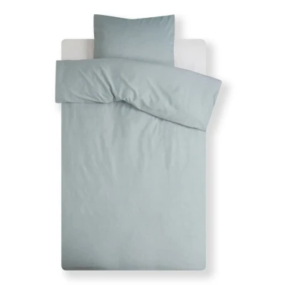 Afbeelding van Dekbedovertrek Yumeko Green Chambray Tencel 200 x / 220 cm 2 Persoons