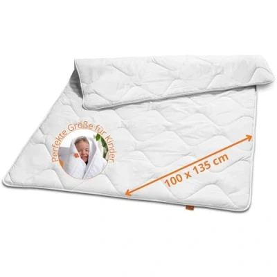 Afbeelding van sleepling ultra licht kinderdekbed zomerdekbed 100 x 135 cm, voor kinderen, dun van 100% microvezel, Ökotex 100, wasbaar op 60 graden