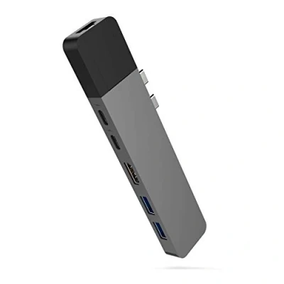 Afbeelding van Hyper Net hub USB C Macbook pro donkergrijs GN28N gray