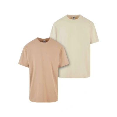 Afbeelding van Urban Classics Heavy 2PACK Tshirt basic, Heren, Maat: 4XL, Unionbeige sand