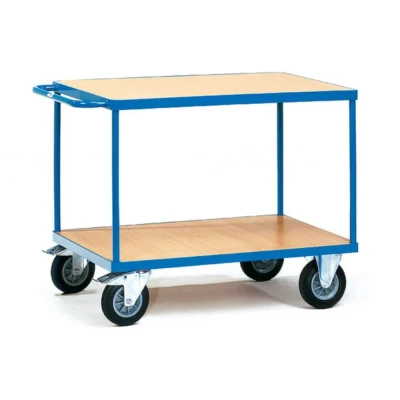 Afbeelding van fetra 2403 Tafelwagen Staal Poedercoating Laadvermogen (max.): 600 kg Stralend blauw (RAL 5007)
