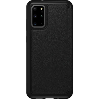 Afbeelding van Samsung Galaxy S20 Plus Hoesje Echt leder OtterBox Bookcase Zwart Telefoonhoesje Shockproof/Valbescherming