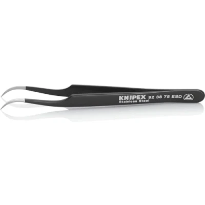 Afbeelding van Knipex 92 38 75 ESD pincet r.v.s., antimagnetisch 120 mm
