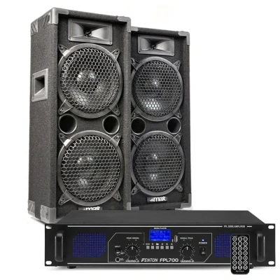 Afbeelding van MAX28 DJ luidspreker en Bluetooth versterker combinatie 1600W