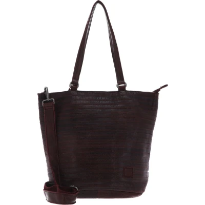 Afbeelding van FREDsBRUDER Leren Schoudertas Punz Shoulder Bag Oxblood Rood