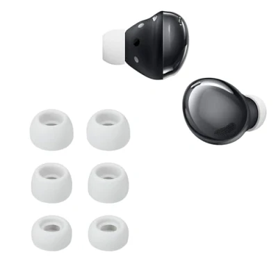 Afbeelding van kwmobile 6x cover voor in ear oortjes geschikt Samsung Galaxy Buds Pro Vervangende oordopjes van siliconen grijs 3 maten
