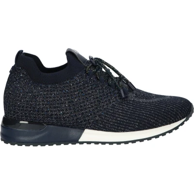 Afbeelding van La Strada Instapsneaker blauw met steentjes dames maat 36