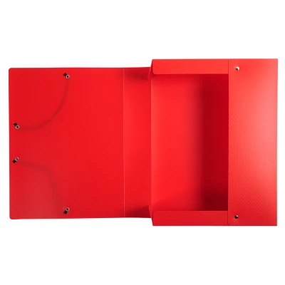 Afbeelding van Exacompta Opak 59885E Verzamelbox, met elastiek, 80 mm breed, van ondoorzichtig kunststof rugetiket, voor DIN A4, archiefdoos, documentenbox, tekenbox, rood