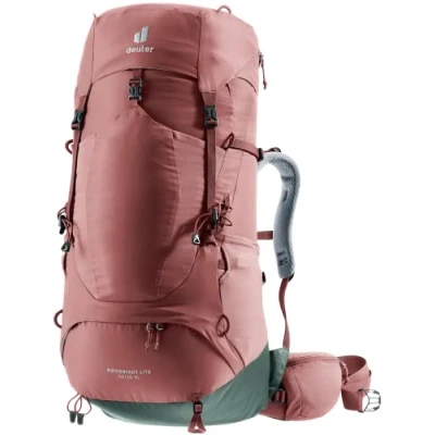 Afbeelding van Deuter Aircontact Lite 45 + 10 SL Backpack Dames Caspia Ivy Rood Backpacks