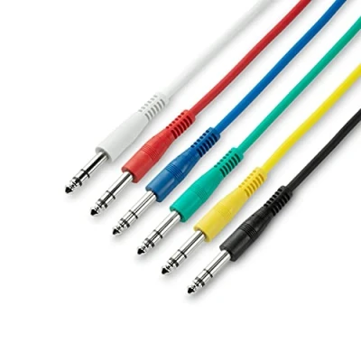 Afbeelding van K3 BVV patchkabel 6, 3 mm jack stereo op set 0.9 m