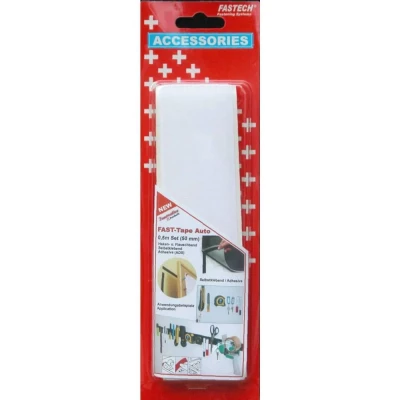Afbeelding van FASTECH® 919 0000C Klittenband Om vast te plakken Hotmelt Haak en lusdeel (l x b) 500 mm 50 Wit 1 paar