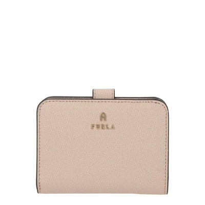 Afbeelding van FURLA Leren Portemonnee Camelia Compact Wallet Ballerina i Roze